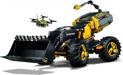 Сет LEGO Technic Volvo натоварувач на тркала Zeux 42081, градежен модел 2 во 1, со дрон