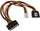 Kabllo energjie InLine SATA 15-pin x2 në 4-pin Floppy, 0.15m, shumëngjyrësh