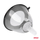 Gyp universal plastik AMiO 04042, me kapak, diametër 13.5 cm, portokalli