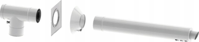 Pako oxhaku Jeremias POW SPAL, dalje horizontale në mur 60/100, çelik inox, e bardhë