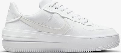 Atlete Nike Air Force 1 PLT.AF.ORM me platformë, për goca, të bardha
