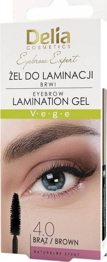 Xhel për vetulla Delia Cosmetics Expert Eyebrow Gel Color 4.0 Brown, 4ml, kafe