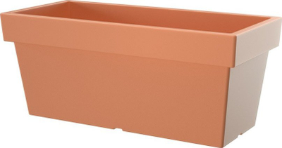 Vazo drejtkëndore Prosperplast LOFLY CASE DLOFC600, 26L, ngjyrë terrakote
