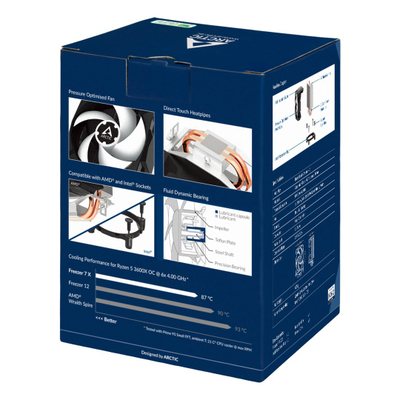 Ftohës CPU Arctic Freezer 7 X, me ajër, 92mm, i zi