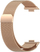 Rrip për orë smart 4wrist Milanese Loop for Huawei Fit 3, rozë/artë