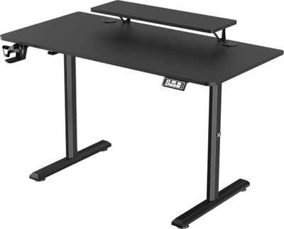 Tavolinë gaming Ultradesk Highlander, rregullim elektrik i lartësisë, 120 cm, e zezë