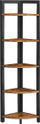 Raft këndor TAYLOR, 5 kate, 150x30 cm, kafe rustike