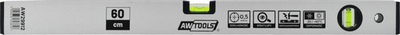 Nivel matës alumini AWTools AW29912, 60 cm, saktësi 0.5 mm/m, argjendtë
