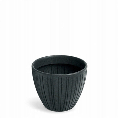 Vazo lulesh Prosperplast FERO ROUND MIDL, 30 cm, ngjyrë betoni