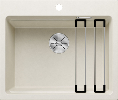 Lavaman kuzhine Blanco ETAGON 6 Silgranit, për dollap 60 cm, sistem InFino, e bardhë delicate