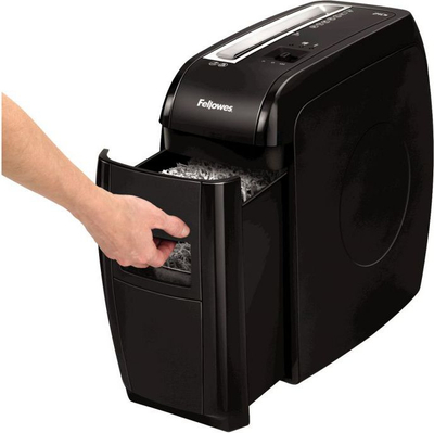 Makinë për grisje letrash Fellowes 21Cs, kapacitet 12 fletë, kosh 15L, e zezë