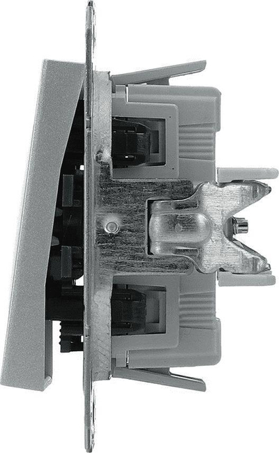 Lidhës kryq Schneider Electric Asfora, IP20, i argjendtë