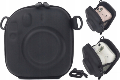 Këllëf për aparat Case LoveInstant, për Fuji Instax Mini 99 12 11 9 8 7+ 40, i zi