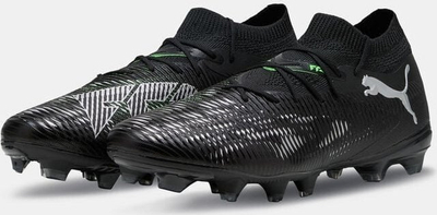 Këpucë futbolli Puma Future 8 Match FG, për bar të fortë, të zeza