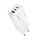 Полнач за ѕид Wozinsky GaN 65W, 2x USB C 1x USB A, со кабел USB C, бел