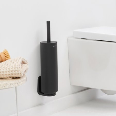 Четка за тоалет со држач Brabantia Mindset, рачка од челик, отпорна на корозија, сива Infinite