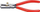 Pincë zhveshëse për kabllo Knipex 11 01 160, 160mm, për deri 5mm diametër, doreza të kuqe