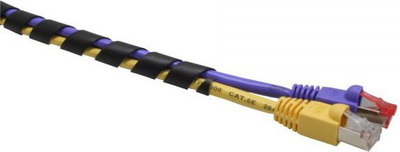 Mbështjellës kabllosh InLine Cable Sleeve 59946P, 18mm, 10m, i zi