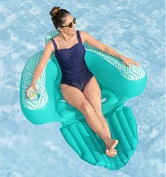 Karrige pishine me frymë Bestway Comfort Plush, 145 x 120 cm, PVC, blu