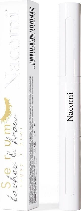 Serum për qerpikë dhe vetulla Nacomi Lashes &amp; Brow, 2 x 4 ml