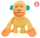 Lodër pelushi për qen Trixie Monkey, 27cm, përkëdhelëse, portokalli