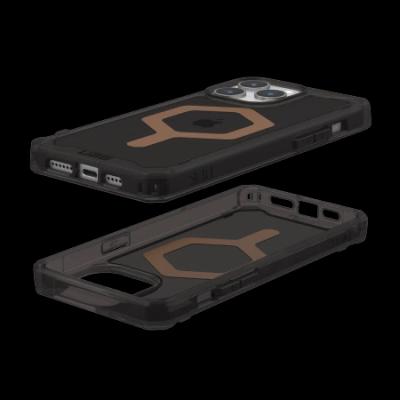 Mbrojtëse telefoni UAG Plyo Pro për iPhone 15 Pro Max, me MagSafe, ngjyrë e zezë bronz
