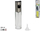 Shishe sprucoje për uthull Turin, 105ml, qelq inoks, transparente