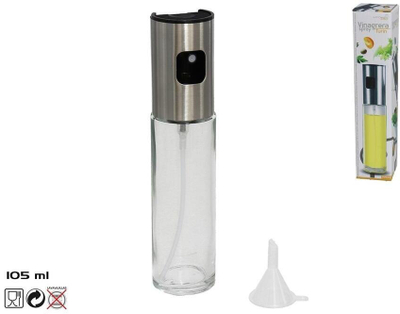 Shishe sprucoje për uthull Turin, 105ml, qelq inoks, transparente