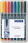 Set stilolapsash Staedtler Lumocolor Permanent Superfine 313 WP8, 8 bojqera, majë 0.4 mm, shumëngjyrëshe