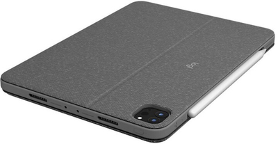 Mbrojtëse Logitech me tastierë për Apple iPad Pro 11 "(gjenerata 1, 2, 3), US, e hirtë