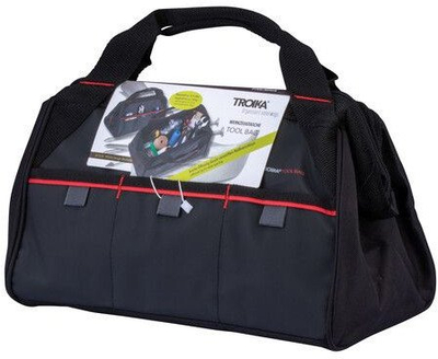 Çantë me vegla Troika TOOL BAG, 6.5L, 9 pjesë, e zezë me të kuqe