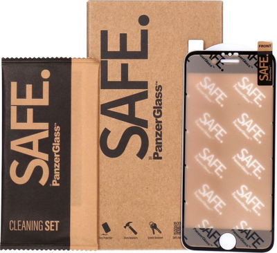 Заштитно стакло PanzerGlass SAFE, за iPhone 6 6s 7 8 SE 2020 2022, Ultra Wide Fit, проѕирно