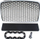 Grillë MTuning për Audi A4 B7, RS Style, 2004–2008, argjend e zezë