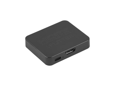 Ndarës videos HDMI Lanberg, 2x HDMI, 4K, me USB C, i zi