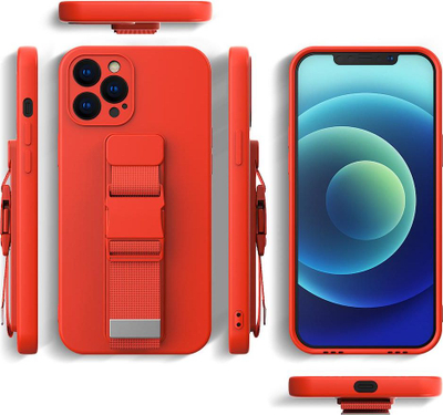 Këllëf telefoni Hurtel Rope Case për Samsung Galaxy S21+ 5G, TPU, me litar, gri