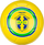 Top futbolli Avento Glossy World Soccer, madhësia 5, PVC, i verdhë me jeshile e blu