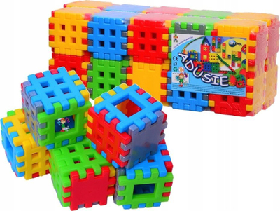 Blloqe ndërtime Adusie FOL CZAKO, Waffles, 120 copa, shumëngjyrëshe