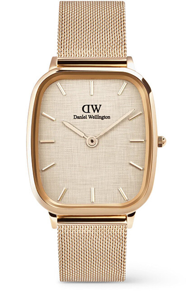 Orë dore Daniel Wellington Marlon Melrose Linen DW00100817, unisex, e artë