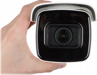 Kamerë sigurie Hikvision DS-2CD2626G2-IZS, 2MP, lente motorike 2.8-12mm, IP66 IK10, e bardhë