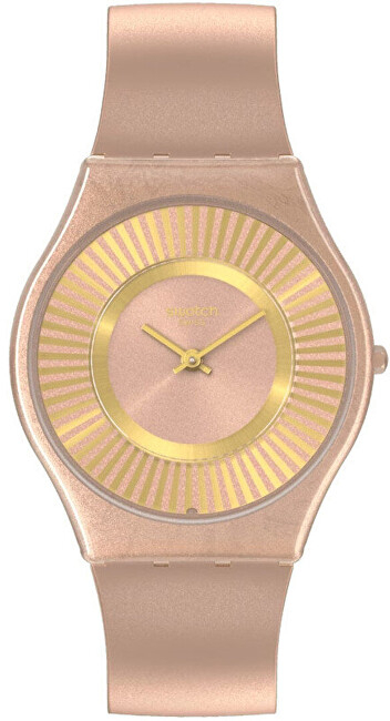 Orë për femra SWATCH Tawny Radiance SS08C102, e artë/rozë