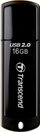 USB Transcend JetFlash 350, 16GB, USB 2.0, црна