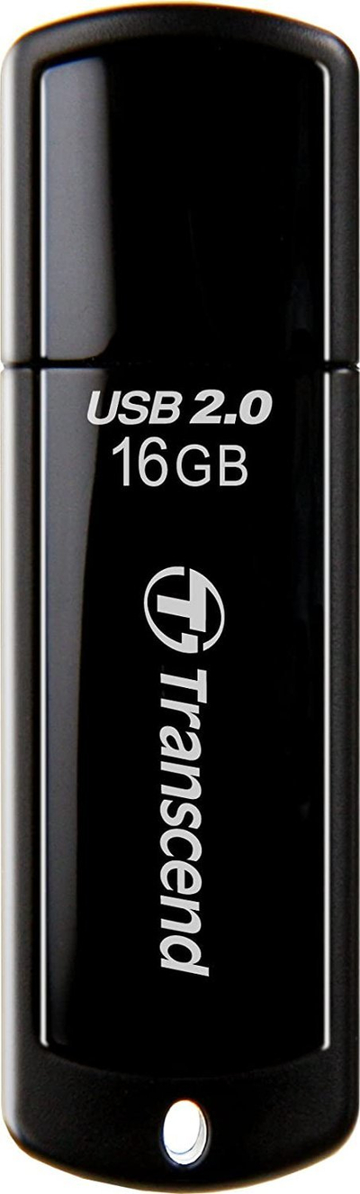 USB Transcend JetFlash 350, 16GB, USB 2.0, црна
