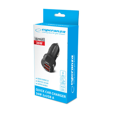 Karikues makine Esperanza EZC110K, 36W, 2x USB A, i zi