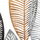 Dekor murale Atmosphera Leaves, metal, 37x65 cm, shumëngjyrësh