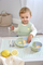 Set takëmesh për fëmijë Lässig Happy Fruits Lemon, 3 pjesë, doreza silikoni, shumëngjyrësh