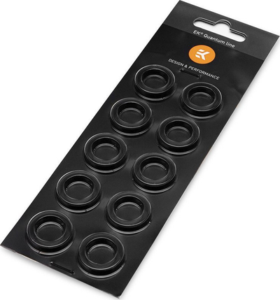 Pako unaza dekorative EKWB EK-Quantum Torque STC 10/13mm, set 10 copë, alumini, të zeza