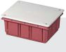 Скриена разводна кутија Elettrocanali EC350C5, 160 x 130 x 70mm, серија 350, црвена и бела