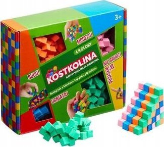 Креативен сет Art and Play Kostkolina Green, маса за моделирање, 4 бои, зелена
