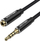 Kabllo audio zgjatues Vention Cotton Braided, TRRS 3.5 mm, 5 m, e zezë