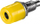 Konektor paneli Techtube Pro Banana, 4mm, set 5 copë, i verdhë